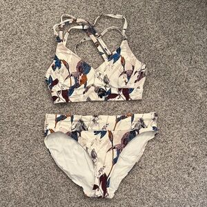 Calia Floral Print Women's Bikini Set size Small
